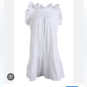 Mi Golondrina Olivia Blanca Dress in Crisp White